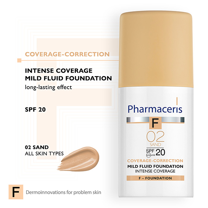 Pharmaceris Intense Coverage Foundation SPF20 SAND 02 F3110