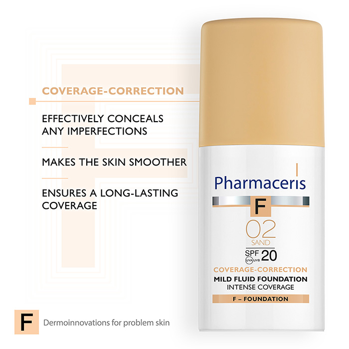 Pharmaceris Intense Coverage Foundation SPF20 SAND 02 F3110
