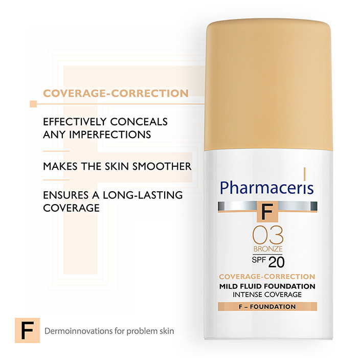 Pharmaceris Intense Coverage Foundation SPF20 BRONZE 03 F3219